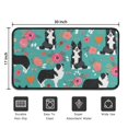 thumbnail image 5 of Border Collie Dog and Flower Florals Door Rugs,Washable Non Slip Door Mats Indoor,Decorative Door Mats,Entry Mat Indoor for Entrance,Bedroom,Kitchen,Bathroom,30"x17", 5 of 6