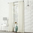 thumbnail image 5 of No. 918 Vida Crushed Texture Semi-Sheer Rod Pocket Curtain Panel, 50" x 84", 5 of 6