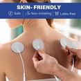 thumbnail image 4 of LotFancy TENS Unit Electrode Pads, 40Pcs 1.25" Round Reusable Electrodes Pads for EMS Muscle Stimulator, 4 of 7