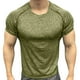 thumbnail image 1 of Tops para hombre, blusas y camisas de cuello redondo de manga corta para hombre, camisetas deportivas de verano para hombre, transpirables, para correr, entrenar, mallas elásticas altas, camiseta de c, 1 of 5