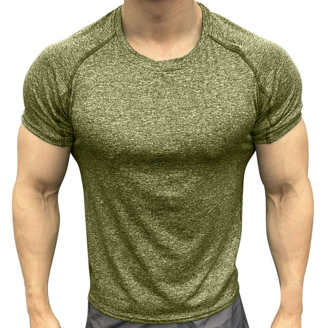 Running Shirts for Men Lightweigh Quick Dry Performance T-Shirt Moisture-Wicking Athletic Tee for Gym Workout Training