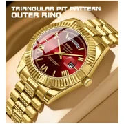 NIBOSI Mens Luxury Simple Business Temperament Automatic Calendar Waterproof Quartz Watch