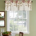 thumbnail image 3 of Leaves Fall Curtain Valances for Windows, Kitchen Valance Window Treatments Panel 2 Pack, Thanksgiving Eucalyptus Leaf Rustic Rod Pocket Short Curtains for Bathroom Bedroom 42 x 12 Inch, 3 of 8