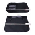 thumbnail image 3 of Bolsa colgante para asiento trasero de coche, impermeable, antipatadas, organizador multifunción para tabletas, porta agua y comida con organizador de pañuelos (negro), 3 of 7