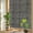 Brown, variant on Taupe Grid Line Window Privacy Film, Stitching Line Brown Fabric Grain Farmhouse Static Cling Stained Glass Window Sticker Decorative Removable Rainbow Film for Glass 23.6”x59”
