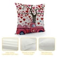 thumbnail image 4 of ARISTURING  Pink Truck Valentines Pillow Covers, Love Birds Heart Tree Decorations Outdoor Throw Pillow Covers, Square Pillowcases for Patio Sofa Couch Bedroom Decorative, 4 of 5