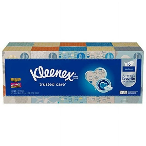 kleenex facial tissue, 10 pack - 230 tissues in each box.
