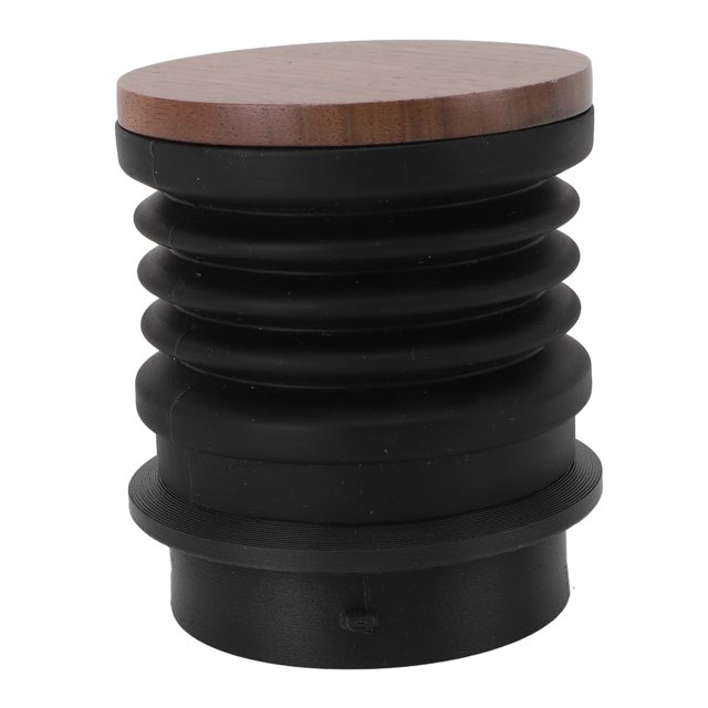 Coffee Grinder Air Blower, Ergonomic High Durability Walnut Silicone Coffee Grinder Single Dose Bin for Encore
