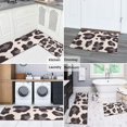 thumbnail image 5 of Beige and Black Of Leopard Print Kitchen Rugs Sets Of 2,Anti Fatigue Kitchen Mat Rugs Non Slip Washable,Decorative Kitchen Floor Mats for Kitchen,Sink,Laundry,17"x30"+17"x47", 5 of 7
