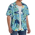 thumbnail image 2 of Kdxio Men'S Hawaiian Shirt For Men Short Sleeve Shirt Flying Swallows Summer Casual Holiday Beach Button Down T-Shirts, 2 of 5