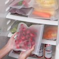 thumbnail image 4 of Reusable Silicone Food Bag Self-sealing Food Storage Bag Refrigerator Fresh Bag - Multicolor, 4 of 8