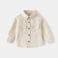 thumbnail image 7 of LYMAYTER Kids Boys Long Sleeve Shirt Toddler Collared Button Down Casual Shirt Fall Outfits 2-7Y, 7 of 7
