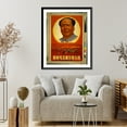 thumbnail image 4 of Historic Framed Print, [We wish Chairman Mao a long life], 17-7/8" x 21-7/8", 4 of 9