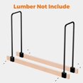 thumbnail image 3 of Heavy Duty Firewood Racks Adjustable Length Log Bracket Rack Holder, 3 of 7