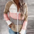 thumbnail image 2 of Women's Lightweight Color Block Hooded Sweaters Drawstring Hoodies Pullover Sweatshirts, 2 of 6