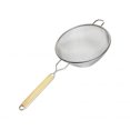 thumbnail image 1 of Thunder Group SLSTN3310 10" Strainer w/ Single Medium Mesh & Wooden Handle, Tin, 1 of 1