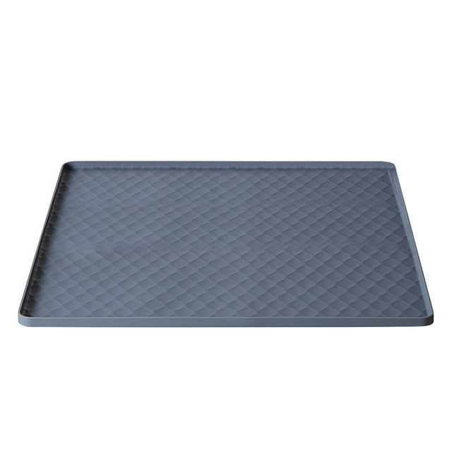 Transemion Silicone Fridge Mat Refrigerator Top Clean Resembling Tray Washing Machine Tray navy blue