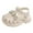 Beige, variant on Baby Sandals Soft-Bottom Walking Shoes, Non-Slip Flexible Sole Baby First Walkers, Breathable Open-Toe Design for 0-24 Months, Cushioned Toddler Beach Sandals