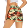 thumbnail image 3 of Goofa Colorful Hawaii Palms Printed Women 2 in 1 Running Shorts,Quick Dry Athletic Workout Shorts,High Waisted Athletic Shorts with Liner Pockets-XX-Large, 3 of 9