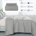 thumbnail image 6 of Quilt Set Queen Size - Lightweight Quilts Summer Bedspreads for All Season 3 Piece (1 Quilt, 2 Pillow Shams) - Light Grey, 6 of 7