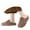 X1 Brown, variant on Ticikt Women's Scuff Slippers Furry Cute Curly Faux Wool Slip-on Indoor Memory Foam House Shoes,Color:White,Size:5.5