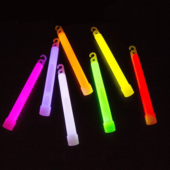 12Pcs Light Stick Ultrabright Long-lasting Disposable Multi-use Attractive Glow Stick for Camping