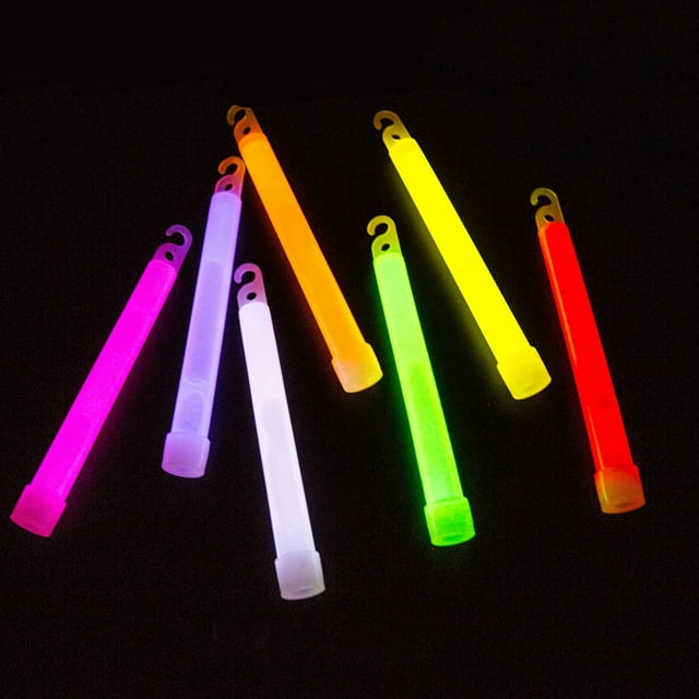 Bluethy 12Pcs Light Stick Ultrabright Long-lasting Disposable Multi-use Attractive Glow Stick for Camping