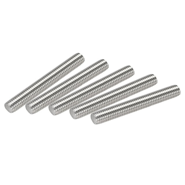 Unique Bargains Tige Entièrement Filetée M10 x 70 mm en Acier Inoxydable 304, Filets à Droite, Lot de 5