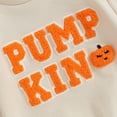 thumbnail image 6 of Okbabeha Toddler Baby Girl Boy Halloween Sweatshirt Pumpkin Letter Print Long Sleeve Pullover Sweater Tops Cute Fall Clothes, 6 of 7