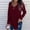 Wine, variant on TYGHBN Women's Lace Up V Neck Long Sleeved Tops Tunics Basic Shirts Bandage Pullover T Shirts Extra Long Sleeve Athletic Shirts Pack Women Women S Long Sleeve Shirts Raglan Short Sleeve Shirt Women