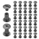 thumbnail image 1 of Uxcell 40 Juegos de Remaches Chicago Tornillos M5x10mm Metal Cabeza Phillips Post Clavo Remache Conectores para DIY Cinturón de Cuero Bolsa Artesanía Encuadernación de Libros, Negro, 1 of 7