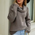 thumbnail image 5 of IROINNID Reduced Womens Sweater Turtleneck Pullover Sweater Solid Color Leisure Mid-Length Long Sleeve Autumn and Winter Knit, 5 of 8
