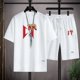 thumbnail image 4 of Conjunto de camiseta y pantalones cortos transpirables de Corridos Tumbados de moda de verano para hombre Conjunto de chándal Natanael Cano Conjunto de ropa de hip hop Harajuku, 4 of 4
