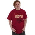 thumbnail image 5 of Christmas Be Good For Goodness Sake Men's Graphic T Shirt Tees Brisco Brands M, 5 of 6