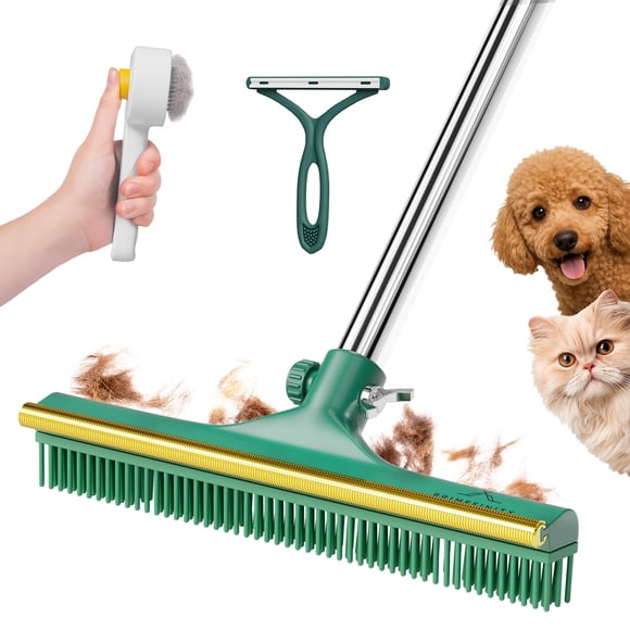 Rastrillo para alfombras PRIMEFINITY de 152 cm con mango resistente para pelo de mascotas