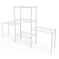 thumbnail image 5 of Ktaxon 5 Tier Layer 59"x21"x11.5" Storage Rack, Wire Shelving Adjustable Steel Storage Rack Organizer Kitchen, White, 5 of 9