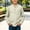 Beige Band Collar Button Down Shirts, variant on JOANKDMI Band Collar Button Down Shirts for Boy 7-8 9-10 Long Sleeve Casual Dress Shirts with Pocket Fall Spring Tops