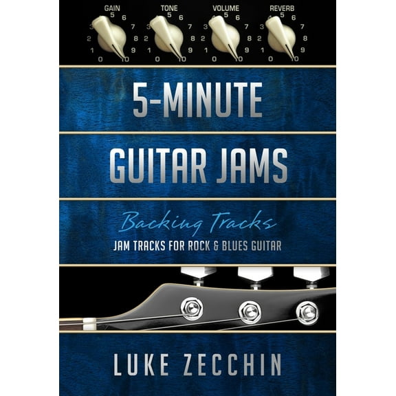 5-Minute Guitar Jams: Jam Tracks for Rock & Blues Guitar (Book   Online Bonus), (Paperback)
