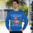 thumbnail image 3 of Christmas Sweatshirt, I Want a Flamingo for Christmas Funny Holiday Sweatshirt, Flamingo Lover Sweatshirt, Cute Bird & Gift Design, Best Friend Gift for Her, 3 of 5