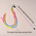 thumbnail image 2 of Cat Wand Teaser Toy - Plush Strip Interactive Stick with Bell for Kitten Exercise，Pink, 2 of 9
