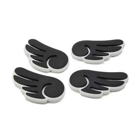 Scratch Guard Self Adhesive - 4 Pcs Black Wing Shaped Self Adhesive Door Edge Guard Sticker Protector for Car