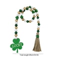 thumbnail image 3 of Decoraciones del Día de San Patricio, Accesorios del Día de San Patricio, Cuentas del Día de San Patricio, Cuentas del Festival Irlandés, Cuerda de Cáñamo, Borla, Cuentas de Madera, Colgante Decorativ, 3 of 6