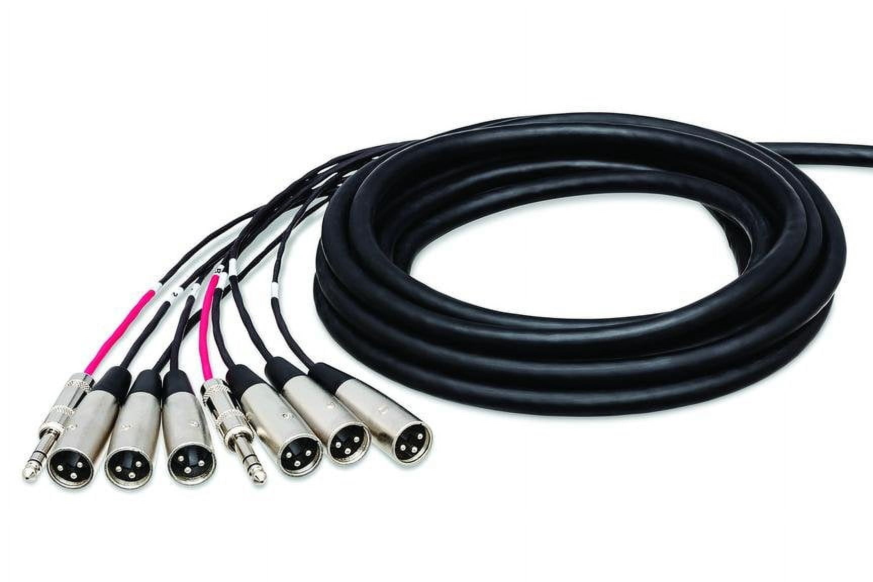 Hosa Technology 6X2 Sub Snake Compact 6 mic Instrument Cables, 50 ft