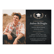 Golden Stars Graduation Invitation