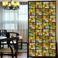 thumbnail image 3 of Película decorativa para ventanas con efecto ladrillo de color para privacidad, pegatinas para ventanas con vitrales, sin pegamento, con adherencia estática, película esmerilada para ventanas, 3 of 5