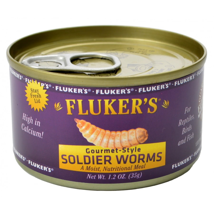Fluker's Gourmet Canned Soldier Worms, 1.2 Oz