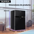 thumbnail image 2 of Frigobar Supra de 89 litros con congelador en color negro, 2 of 9