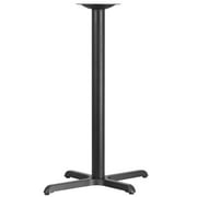 Flash Furniture Beverly 23.5'' x 29.5'' Restaurant Table X-Base with 3'' Dia. Bar Height Column