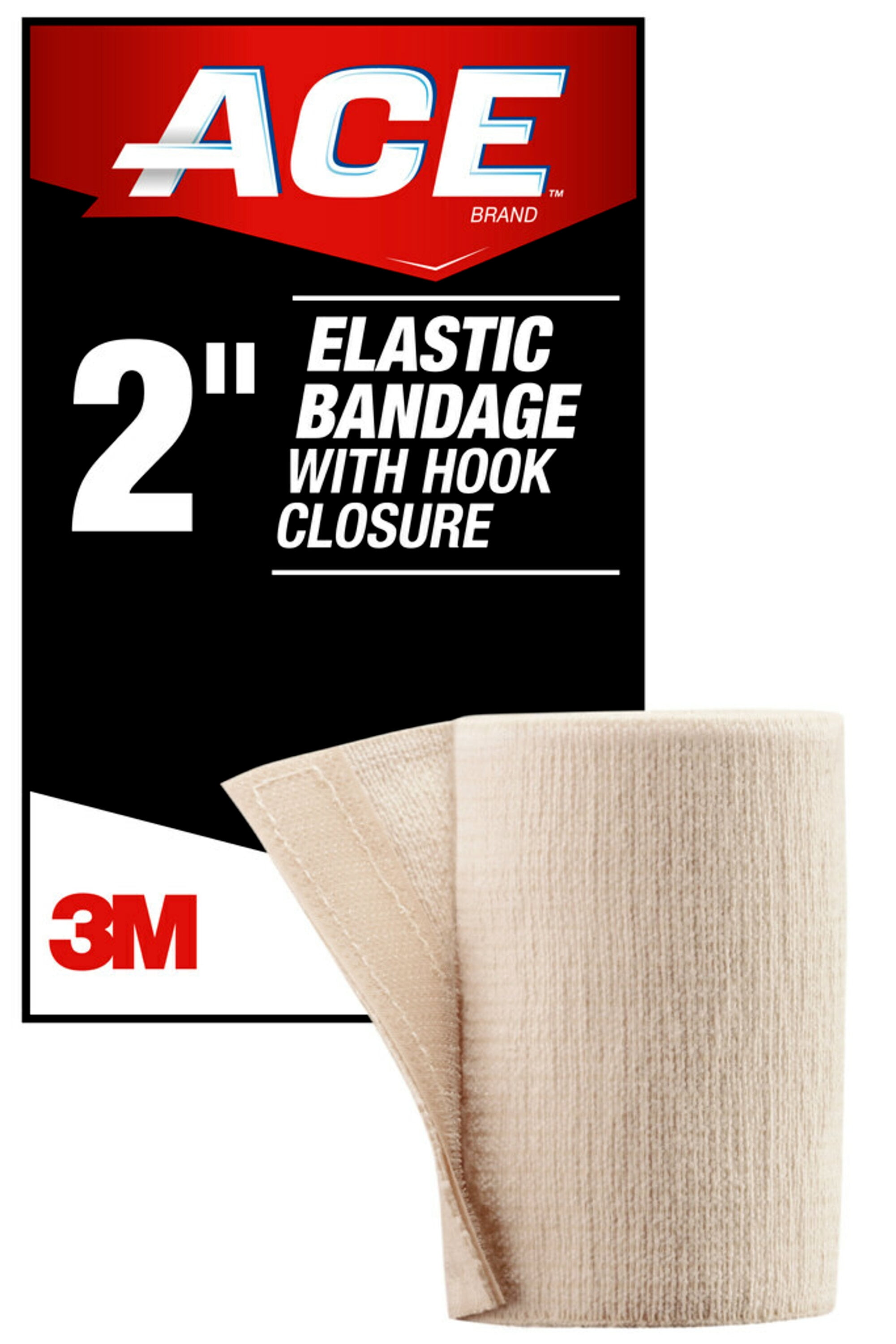 ACE Brand Elastic Bandage with Hook Closure, 2 in., Beige, 1/Pack