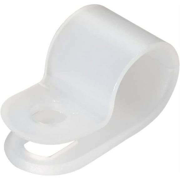 Cable Clips Cord Management Organizer Light Cord 30Pcs Nylon R-Type Cable Clamp Organizer Cord Clips for Wire Management 9.5mm CC-2